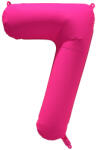 Amscan Balon folie cu numărul 7 - roz neon 86 cm