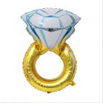  Gyémánt gyűrű fólia lufi - partyzunk