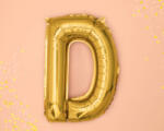 D betű arany lufi