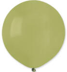  Olivazöld pasztel latex lufi 48 cm - partyzunk
