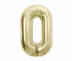  0 szám pezsgő arany fólia lufi