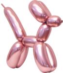  Fényes metál rózsaszín modellező lufi - partyzunk