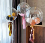  Átlátszó aqua buborék lufi