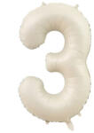  3 szám bézs fólia lufi - partyzunk