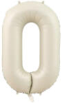  0 szám bézs fólia lufi - partyzunk