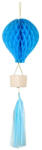  Papír hőlégballon kék