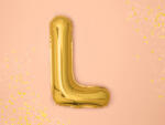  L betű arany lufi