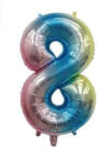  8 szám szivárvány lufi
