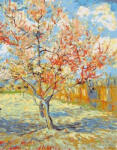 Figured Art Set pictura pe numere, cu sasiu, Piersici in floare - van Gogh, 40x50 cm (PN2102-Y)