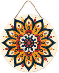 Figured Art Set pictura pe numere rotunda, pe lemn, Mandala solara, O30cm (RFA035)