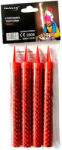 Triplex Artificii Tort Rosii 12 cm 4 buc (TXF358-1)