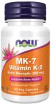 NOW NOW MK-7 Vitamin K-2 300mcg Extra Strength, 60 Veg Capsules