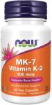 NOW NOW MK-7 Vitamin K-2 100mcg, 60 Veg Capsules - fitnesdobavki - 27,19 лв