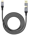 ORICO Cablu de date Orico ACC40-15-BK, USB-C male - USB-C male + USB-A male, 1.5m, Black (ACC40-15-BK) - laptopaid