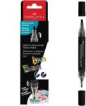 Faber-Castell Faber Castell Black Edition akrilmarker - kétvégű - fekete (285598)