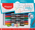 Maped Tűfilc készlet, 0, 4 mm, MAPED "Graph'Peps - How to Mind Map Box", 8 különböző szín (897553) - alter