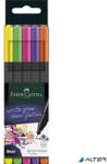 Faber-Castell Tűfilc készlet, 0, 4 mm, FABER-CASTELL 'Grip', 5 különböző neon szín (151603)