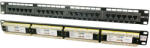 LogiLink Cat. 6 Patch Panel 24 portos UTP, 180 -os lyukasztás, EconLine