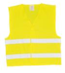  Jelzőmellény, két csíkos, EU szabvány, L/XL (MED009)