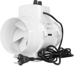 Dalap Axiális csőventilátor termosztáttal és fordulatszám-szabályozóval, Ø 100 mm (17000)