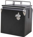 Mirpol Ladă frigorifică retro metalică Tourist, 13 l, neagră (5905610252564)