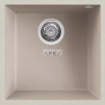 Elleci ELLECI- Mosogatótálca Quadra 102 UM aláépíthető 44x44 Granitek 1m. Bianco soft G39 (LGQ10239BSO)