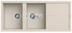 Elleci - Mosogatótálca Unico 500 116x51 Granitek egymedence + csepptálca G39 Bianco soft (LGU50039) - webmuszaki