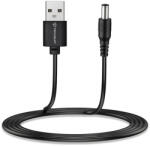 Techsuit - Töltőadapter CableNest (AC21) - USB-ről DC-re, 7x DC hordós csatlakozó adapterrel (kerek csatlakozó), Type-C, Mini-USB, Micro-USB - Fekete