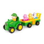 TOMY Tractoras Cu Remorca, Animalute Si Sunete (t47276) - vexio