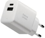 Native Union Incarcator de retea GaN 1x USB-A + 1x USB-C PD 45W Alb (FAST-PD45AC-WHT-EU) - vexio