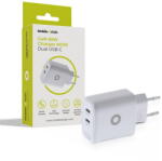 Mobile Origin Incarcator de retea 2x USB-C PD QC 3A 65W Alb (MO-GAN65W-MO19) - vexio