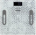 Zelmer Cantar Cântar corporal digital 180 kg, Analiză corporală completă (BMI, grăsime, apă, masă musculară, masă osoasă, BMR), 10 utilizatori, Display LCD iluminat, Sticlă securizată, Pornire/Oprire automat Cantar baie