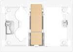 Roca Duplo S mecanism cu buton pentru WC || A8904213RG (A8904213RG)