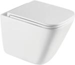 INVENA Patras vas wc cu capac soft-close agăţat fără margine cu spălare turbionară alb CE-97-001 (CE97001)