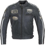 W-Tec Dark Vintage Motoros Bőrkabát XXL Sötétszürke