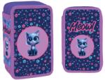 S-Cool Penar cu rechizite S. Cool - Meow, 3 fermoare, 38 piese (SC2922) Penar