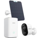 Reolink Kit camere supraveghere wireless WiFi cu panou solar si hub Reolink Argus 3 Ultra HUBXB350, 8 MP, IR 10 m, Dual band, PIR, slot card, microfon, sirena, HUB inclus (HUBXB350)