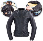  Női motoros bőrdzseki W-TEC Strass L fekete kövekkel