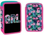S-Cool Penar cu rechizite S. Cool - GRL, 2 fermoare, 29 piese (SC2912) Penar