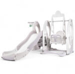  Gyerek csúszda hintával és kosárpalánkkal inSPORTline Nebelino szürke
