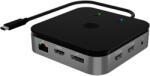 RaidSonic Docking Station Thunderbolt 3 IB-DK408-C41 - USB-C, 2x USB-A, HDMI, DisplayPort, RJ-45 Gigabit LAN, Gri antracit (IB-DK408-C41) - pcone