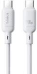 Baseus Silky, Fast Charging Data Cable pt. smartphone, USB Type-C la USB Type-C 100W, 2m, alb (P10377704213-01) - pcone