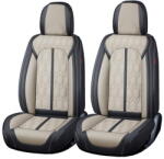 Carguard Husa scaun Huse auto premium 5 locuri Carguard Deluxe piele ecologică perforată - negru - crem (HSA027)