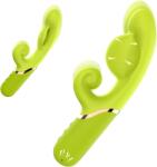 SuperLove Inflatable G-Spot Rabbit Vibrator Lime Vibrator