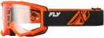 FLY Racing Focus motokrossz szemüveg fekete-narancssárga II, átlátszó plexivel
