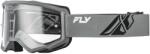 FLY Racing Focus motokrossz szemüveg szürke-fekete II, átlátszó plexivel