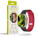 Mobile Origin Magnetic Strap, black/red - AW Ultra 2/1(49mm)9/8/7(45mm)/6/SE/5/4(44mm)/3/2/1(42mm) (AWMS-01-BLK-RED) - pcone