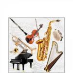 Ambiente Music instruments papírszalvéta 25x25cm, 20db-os