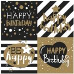  Happy Birthday Golden szalvéta 20 db-os 33x33 cm (PKK029187) - sandori