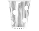  Ezüst B&C Polka Dots Silver papír pohár 6 db-os 266 ml (MLG128178) - sandori